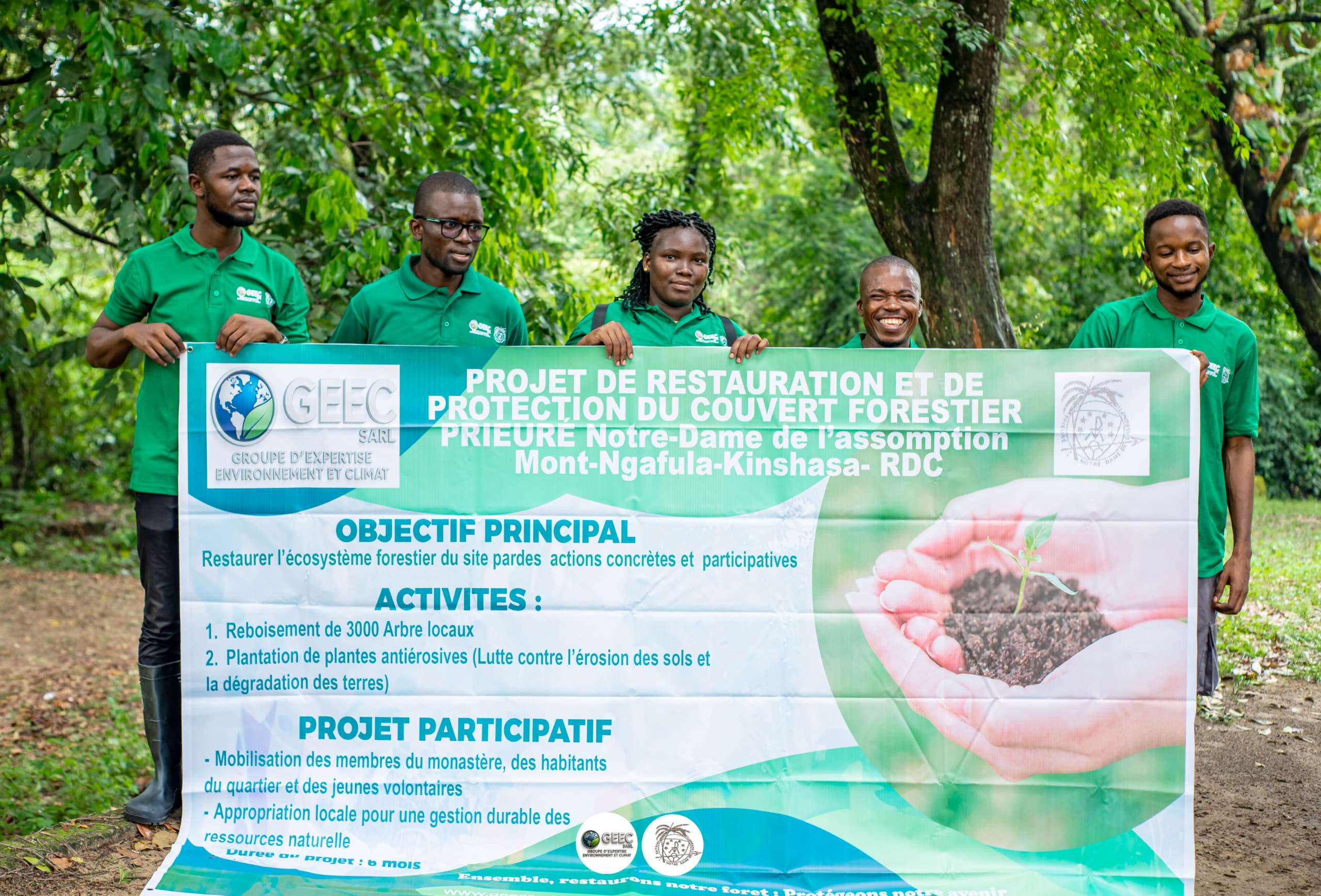 Projet de restauration et de protection du couvert forestier du Monastère Notre-Dame de l'Assomption de Kinshasa